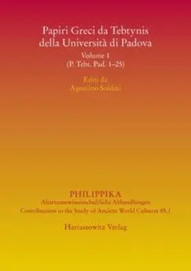 Soldati |  Papiri Greci da Tebtynis della Università di Padova | Buch |  Sack Fachmedien
