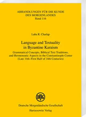 Charlap / H?arlap |  Language and Textuality in Byzantine Karaism | Buch |  Sack Fachmedien