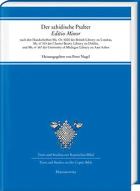 Nagel |  Der sahidische Psalter. „Editio Minor“ | Buch |  Sack Fachmedien