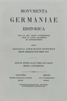  Indices eorum quae Monumentorum Germaniae Historicorum tomis hucusque editis continentur | Buch |  Sack Fachmedien
