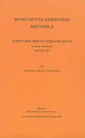Waitz |  Chronica regia Coloniensis | Buch |  Sack Fachmedien