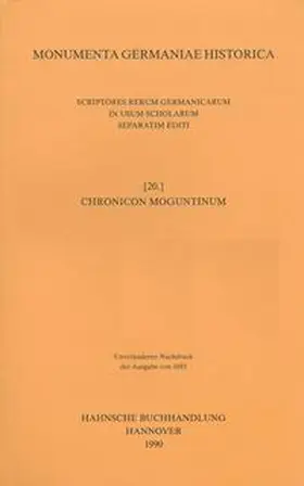 Hegel |  Chronicon Moguntinum | Buch |  Sack Fachmedien