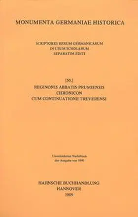 Kurze |  Reginonis abbatis Prumiensis Chronicon cum continuatione Treverensi | Buch |  Sack Fachmedien