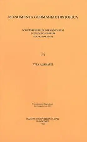 Waitz |  Vita Anskarii auctore Rimberto | Buch |  Sack Fachmedien