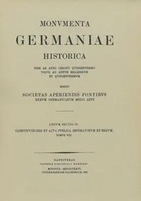 Zeumer / Salomon |  Constitutiones et acta publica imperatorum et regum (1345-1348) | Buch |  Sack Fachmedien
