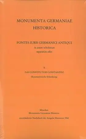 Fuhrmann |  Das Constitutum Constantini (Konstantinische Schenkung) | Buch |  Sack Fachmedien