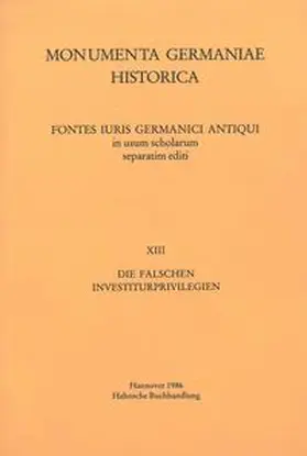 Märtl |  Die falschen Investiturprivilegien | Buch |  Sack Fachmedien