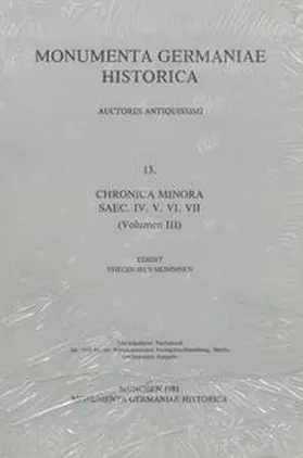 Mommsen |  Chronica Minora | Buch |  Sack Fachmedien