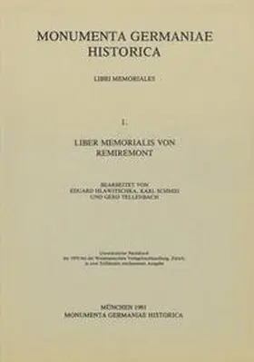 Hlawitschka / Schmid / Tellenbach |  Liber memorialis von Remiremont | Buch |  Sack Fachmedien