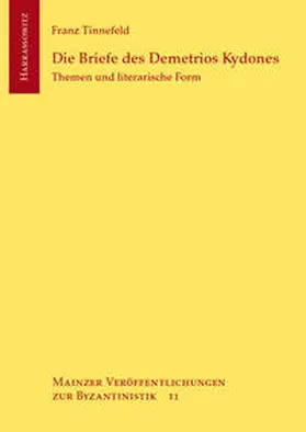 Tinnefeld |  Die Briefe des Demetrios Kydones | eBook | Sack Fachmedien