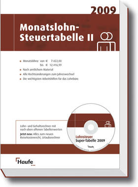  Monatslohn-Steuertabelle II 2009 | Buch |  Sack Fachmedien