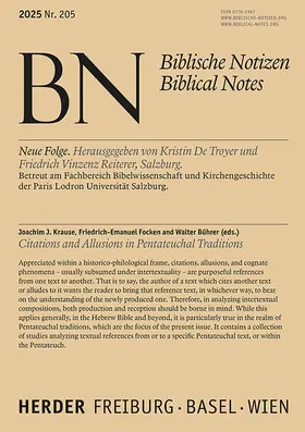  Citations and Allusions in Pentateuchal Traditions | Buch |  Sack Fachmedien