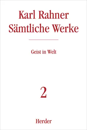 Rahner |  Geist in Welt | Buch |  Sack Fachmedien