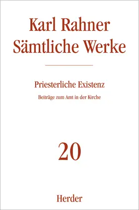Rahner |  Priesterliche Existenz | Buch |  Sack Fachmedien