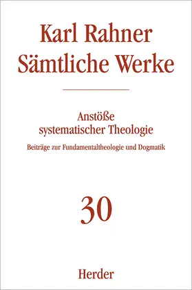 Rahner |  Karl Rahner Sämtliche Werke | Buch |  Sack Fachmedien