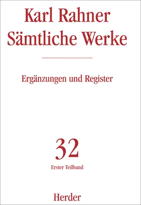 Rahner |  Ergänzungen | Buch |  Sack Fachmedien