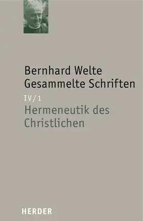 Welte |  Hermeneutik des Christlichen | Buch |  Sack Fachmedien