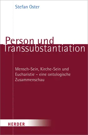 Oster |  Person und Transsubstantiation | Buch |  Sack Fachmedien