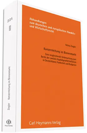 Ziegler |  Konzernleitung im Binnenmarkt (AHW 221) | Buch |  Sack Fachmedien