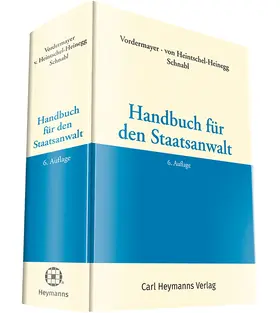 Schnabl / von Heintschel-Heinegg / Vordermayer |  Handbuch für den Staatsanwalt | Buch |  Sack Fachmedien