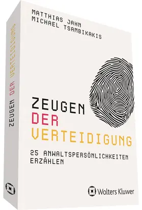 Jahn / Tsambikakis |  Zeugen der Verteidigung | Buch |  Sack Fachmedien