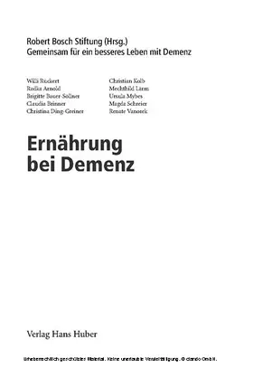 Rückert / Arnold / Bauer-Söllner |  Ernährung bei Demenz | eBook | Sack Fachmedien