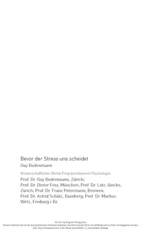 Bodenmann |  Bevor der Stress uns scheidet | eBook | Sack Fachmedien