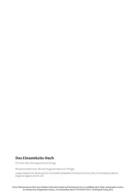 Schoppenhorst / Hax-Schoppenhorst |  Das Einsamkeits–Buch | eBook | Sack Fachmedien