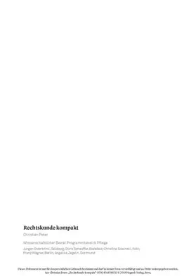Peter | Rechtskunde kompakt | E-Book | sack.de