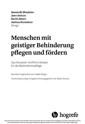 Werner / Moulster / Iorizzo |  Menschen mit geistiger Behinderung pflegen und fördern | eBook | Sack Fachmedien