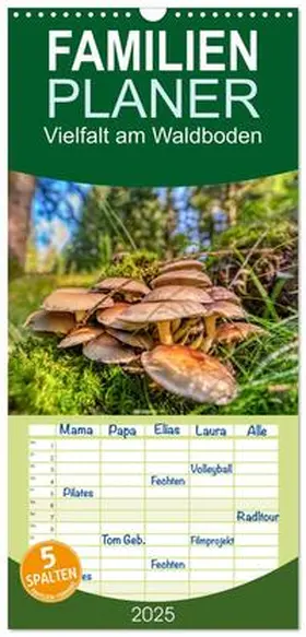 CALVENDO / Irmer |  Familienplaner 2025 - Vielfalt am Waldboden mit 5 Spalten (Wandkalender, 21 x 45 cm) CALVENDO | Sonstiges |  Sack Fachmedien