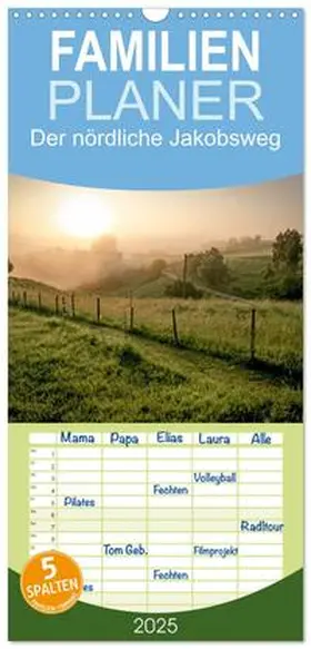CALVENDO / Hecker |  Familienplaner 2025 - Der nördliche Jakobsweg mit 5 Spalten (Wandkalender, 21 x 45 cm) CALVENDO | Sonstiges |  Sack Fachmedien