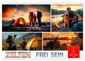 CALVENDO / Roder |  Zelten - frei sein (Wandkalender 2025 DIN A3 quer), CALVENDO Monatskalender | Sonstiges |  Sack Fachmedien