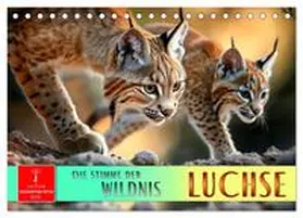 Roder / CALVENDO |  Luchse - die Stimme der Wildnis (Tischkalender 2026 DIN A5 quer), CALVENDO Monatskalender | Sonstiges |  Sack Fachmedien