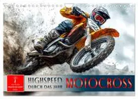 Roder / CALVENDO |  Motocross - Highspeed durch das Jahr (Wandkalender 2026 DIN A4 quer), CALVENDO Monatskalender | Sonstiges |  Sack Fachmedien