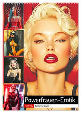 Hurley / CALVENDO |  Powerfrauen-Erotik. Moderne Diven (Wandkalender 2026 DIN A2 hoch), CALVENDO Monatskalender | Sonstiges |  Sack Fachmedien