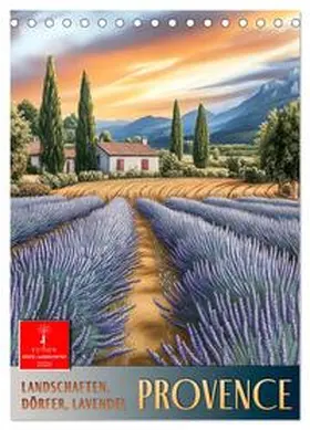 Roder / CALVENDO |  Provence - Landschaften, Dörfer, Lavendel (Tischkalender 2026 DIN A5 hoch), CALVENDO Monatskalender | Sonstiges |  Sack Fachmedien