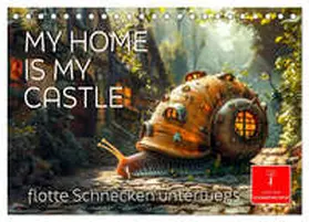 Roder / CALVENDO |  My home is my castle - flotte Schnecken unterwegs (Tischkalender 2026 DIN A5 quer), CALVENDO Monatskalender | Sonstiges |  Sack Fachmedien