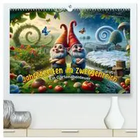 artefacti / CALVENDO |  Jahreszeiten im Zwergenreich: Ein Gartenabenteuer (hochwertiger Premium Wandkalender 2026 DIN A2 quer), Kunstdruck in Hochglanz | Sonstiges |  Sack Fachmedien