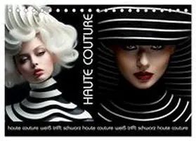 Krätschmer / CALVENDO |  Haute Couture - Weiß trifft Schwarz (Tischkalender 2026 DIN A5 quer), CALVENDO Monatskalender | Sonstiges |  Sack Fachmedien