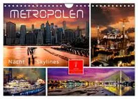 Roder / CALVENDO |  Metropolen - Nacht Skylines (Wandkalender 2026 DIN A4 quer), CALVENDO Monatskalender | Sonstiges |  Sack Fachmedien