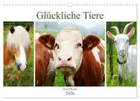 Kruse / CALVENDO |  Glückliche Tiere (Wandkalender 2026 DIN A3 quer), CALVENDO Monatskalender | Sonstiges |  Sack Fachmedien
