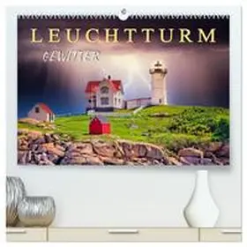 Roder / CALVENDO |  Leuchtturm Gewitter (hochwertiger Premium Wandkalender 2026 DIN A2 quer), Kunstdruck in Hochglanz | Sonstiges |  Sack Fachmedien
