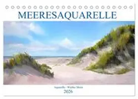 Meier / CALVENDO |  MEERESAQUARELLE (Tischkalender 2026 DIN A5 quer), CALVENDO Monatskalender | Sonstiges |  Sack Fachmedien