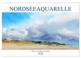 Meier / CALVENDO |  Nordseeaquarelle (Wandkalender 2026 DIN A3 quer), CALVENDO Monatskalender | Sonstiges |  Sack Fachmedien
