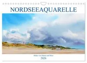 Meier / CALVENDO |  Nordseeaquarelle (Wandkalender 2026 DIN A4 quer), CALVENDO Monatskalender | Sonstiges |  Sack Fachmedien