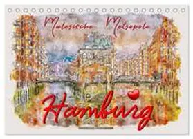 Roder / CALVENDO |  Hamburg - malerische Metropole (Tischkalender 2026 DIN A5 quer), CALVENDO Monatskalender | Sonstiges |  Sack Fachmedien