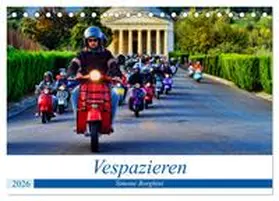 Borghini / CALVENDO |  Vespazieren (Tischkalender 2026 DIN A5 quer), CALVENDO Monatskalender | Sonstiges |  Sack Fachmedien