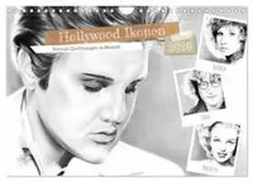 Richter / CALVENDO |  Hollywood Ikonen in Bleistift (Wandkalender 2026 DIN A4 quer), CALVENDO Monatskalender | Sonstiges |  Sack Fachmedien