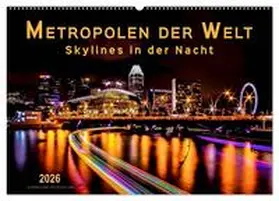 Roder / CALVENDO |  Metropolen der Welt - Skylines in der Nacht (Wandkalender 2026 DIN A2 quer), CALVENDO Monatskalender | Sonstiges |  Sack Fachmedien
